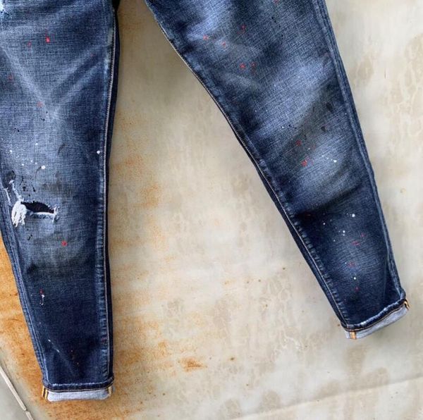 

men's jeans 2021 pencil pants motorcycle party casual streetwear denim, Blue