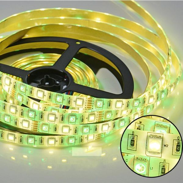 

strip waterproof 5m 300led dc 12v 24v rgbw rgbww white warm light strips flexible tape led