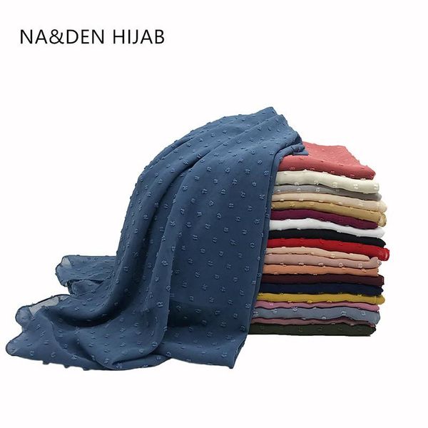 

scarves foulard chiffon scarf fuzzy ball plain solid muslim hijab lady's fashion wrap women shawls 100pcs, Blue;gray