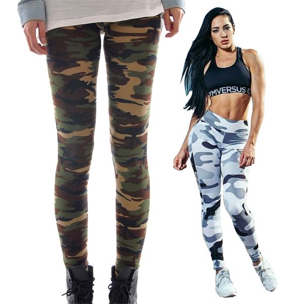 

women's pants & capris sport fans high elastic slimt fit camouflage pants digital full print leisure capris slim fit trousers, Black;white