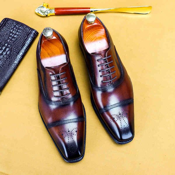 

dress shoes dressed in men's formal leather shoes british retro-brogue leather shoes sculpted oxford shoe zapatos casually kv039 nepc, Black