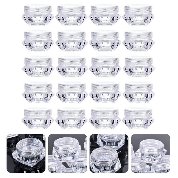 

storage bottles & jars 32pcs 5g makeup loose powder boxes cosmetic for home (white)
