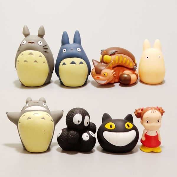 

cartoon hayao miyazaki chinchilla enamel 8 finger doll hand-made model ornaments