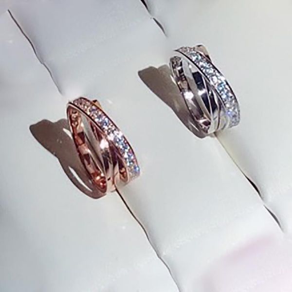 

cluster rings brand pure 925 sterling silver jewelry for women lock design h wedding party luxury, Golden;silver