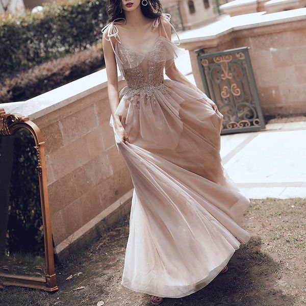 

evening dress banquet temperament daily wear aura queen birthday party simple and generous ethnic clothing, Red