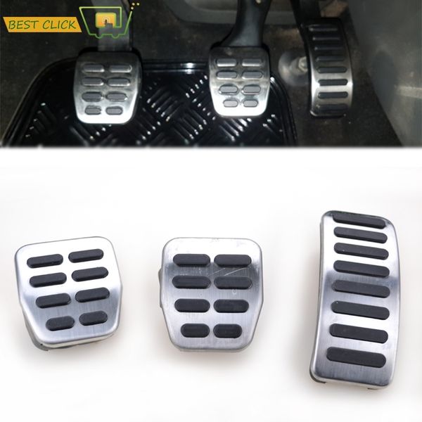 

3pcs car clutch gas fuel pedal brake foot cover fabia 6y 5j octavia 1u roomster for vw bora golf mk3 mk4 vento