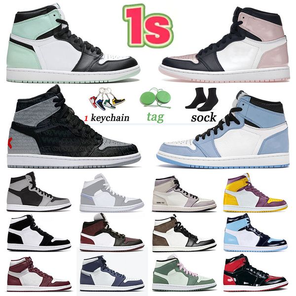 

fashion trainers jumpman 1 basketball shoes bred patent 1s men women university blue grey camo brotherhood rebellionaire nrg igloo og sports