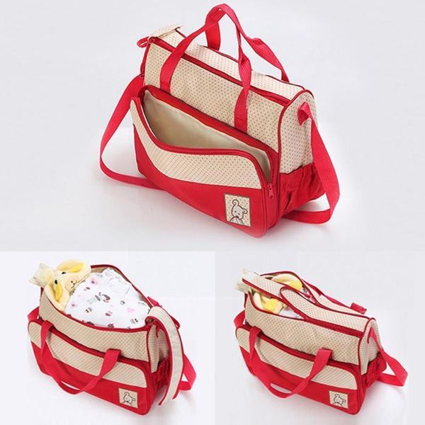 

diaper bags 5pcs/set multifunctional mummy bag, baby bag bottle set m2x5