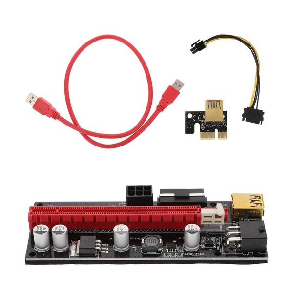 

computer cables & connectors 1 set pci-e 1x to 16x adapter mining riser supply