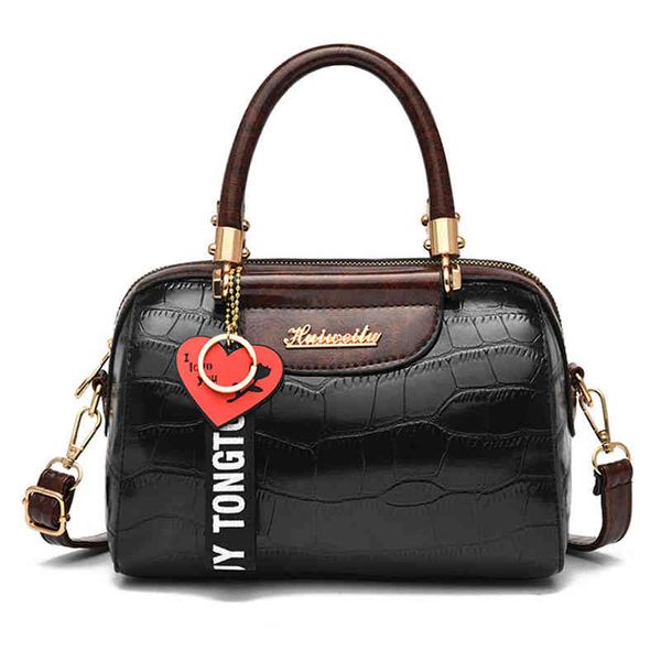 

evening bags vintage stone pattern shoulder crossbody for women luxury brand designer women's handbags female pu leather tote bag umnz