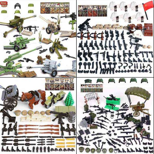 Neue WW2 Mini-Sowjet-Russische-Armee-Soldaten-Figuren, militärischer kleiner Baustein, die Schlacht von Kursk, Militärblock, Ziegelstein, MOC-Spielzeug, Y1130