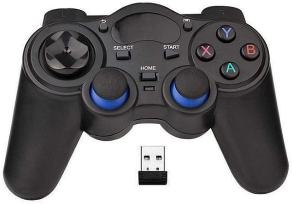 

game controllers & joysticks usb wireless gaming controller gamepad for pc/lapcomputer(windows xp/7/8/10) ps3 android steam - [black] (b