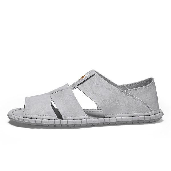 

sandals summer romanas male roman sandal 2021 playa de beach sport sandalia men rubber uomo couple sandles sandalen genuine for, Black