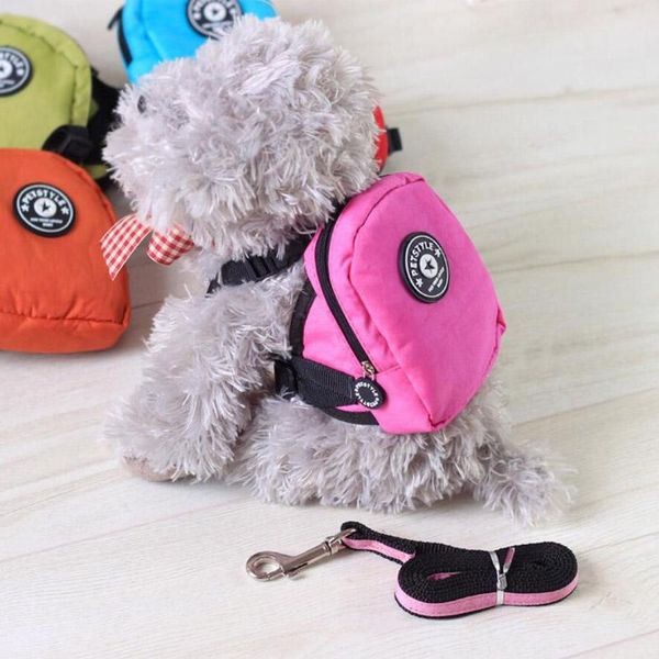 

dog car seat covers candy color backpack bag puppy outdoor travel harness leash carrier for teddy chihuahua pet supplies