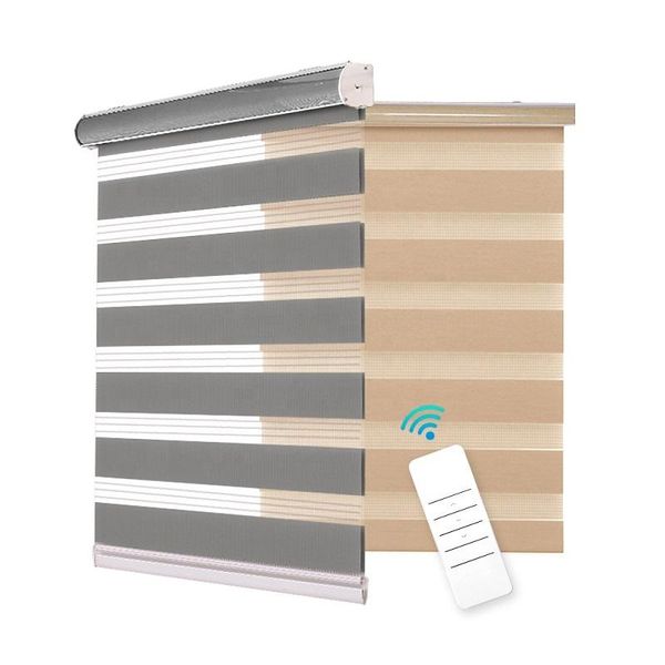 

home center automatic electronic blackout rainbow battery zebra blinds