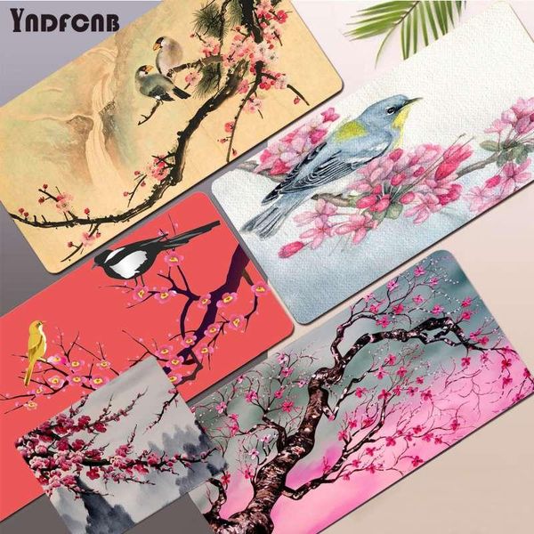 

mouse pads & wrist rests plum blossom little bird cool fashion beautiful anime pad mat size for csgo game player deskpc computer laptop