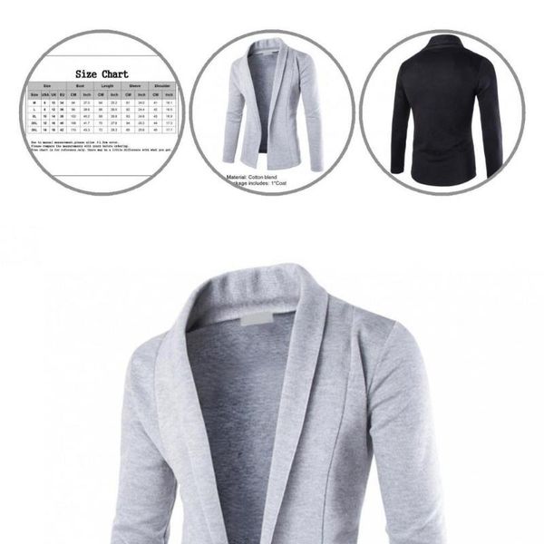 

men's jackets streetwear stylish lapel cardigan jacket coat cotton blend casual for daily wear, Black;brown
