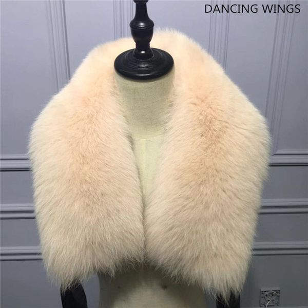 

scarves 13 colors winter 100% real fox fur collar women natural fur scarf shawl collars wraps neck warm female wobr, Blue;gray