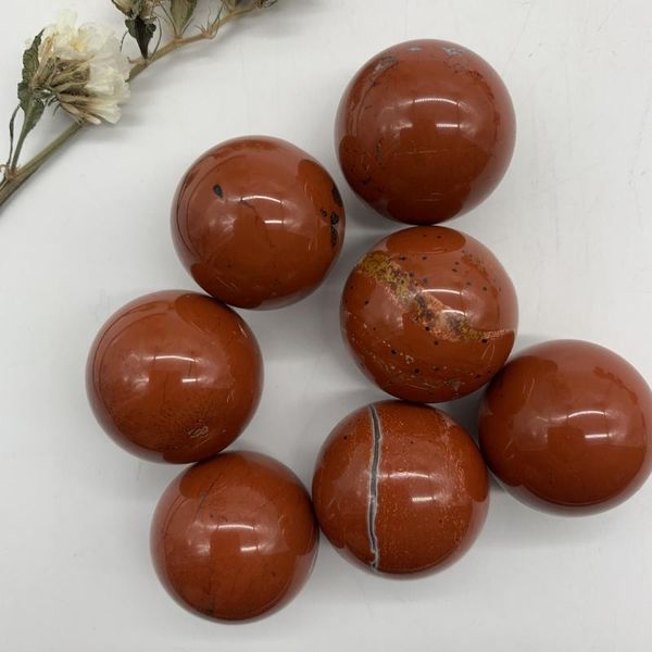 

natural red jasper sphere crystal quartz balls craft chakra reiki healing meditation polished decor crystals and stones decorative objects &