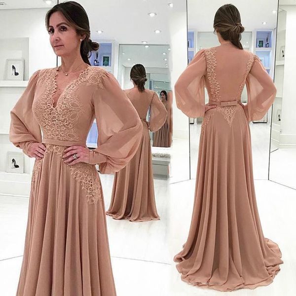 

chiffon dress long sleeves evening dresses floor length gown robe de soiree vestido prom gowns, Black;red