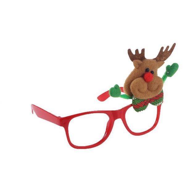

party decoration christmas fancy dress funny glasses frame santa claus hat sunglasses gifts without lenses #8