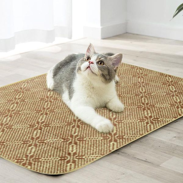 

cat beds & furniture summer pet mat dogs double-side cooling pad breathable sleeping bed kennel cushion soft sofa mattress dog supplies