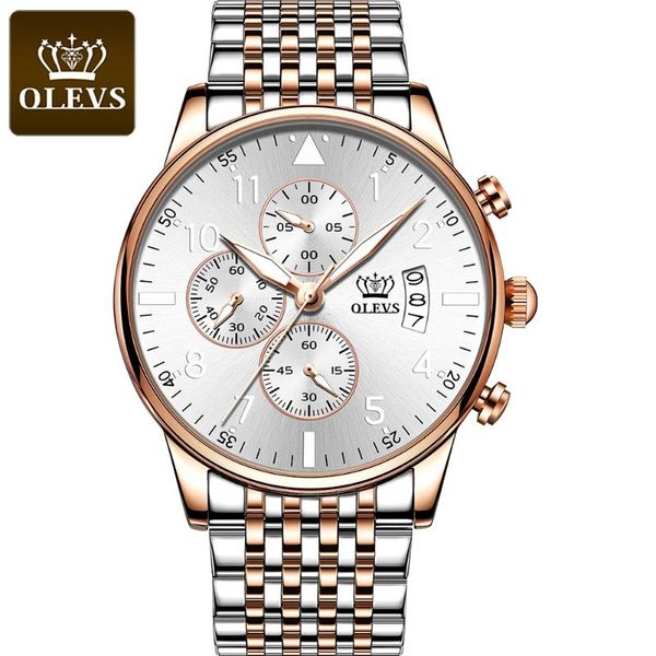 

wristwatches 2021 style waterproof multi-function quartz watch fashion trend men's gx-2869, Slivery;brown