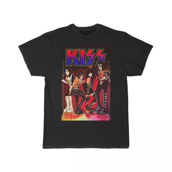 

kiss 1978 cubes poster short sleeve tee, White;black
