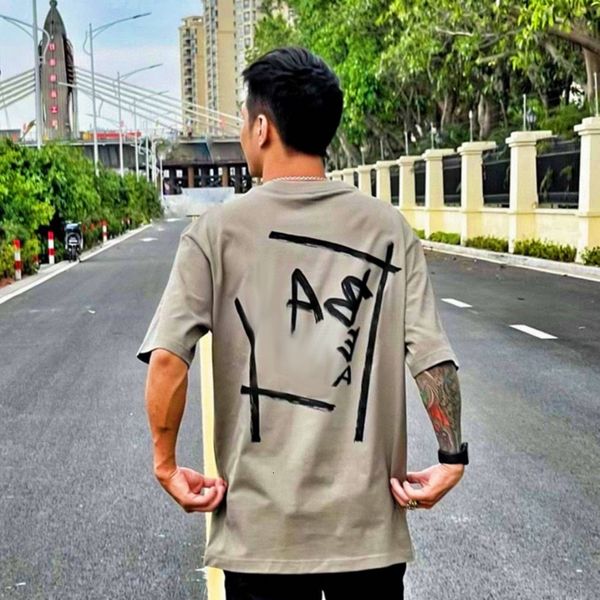 

mens men's t-shirts fashion t shirt street graffiti letter inkjet streetwear women short sleeve tees man 742g, White;black