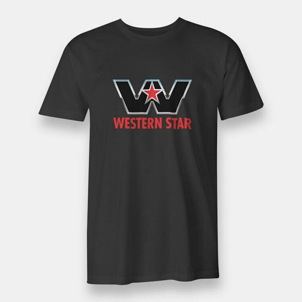 

trucks american western star truck men's t-shirt black, White;black