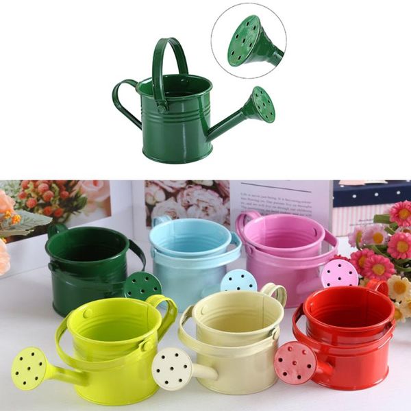 

watering equipments mini children can small water spraying pot metal sprinkled garden flower kettle supplies