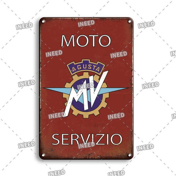 

retro motorcycle sticker tin poster sign vintage man cave garage decor metal plate funny collectible gift home wall plaque signs