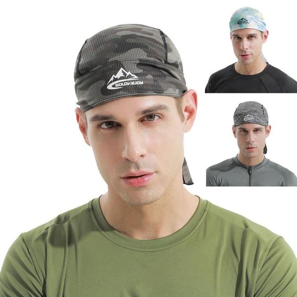 

cycling caps & masks cooling skull cap breathable helmet liner sports headwear hat bicycle head running hiking, Black