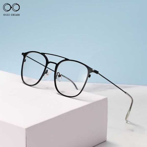 

fashion sunglasses frames myopia prescription eyeglasses for men vintage brand designer glasses frame women clear lens optical korean eyewar, Black