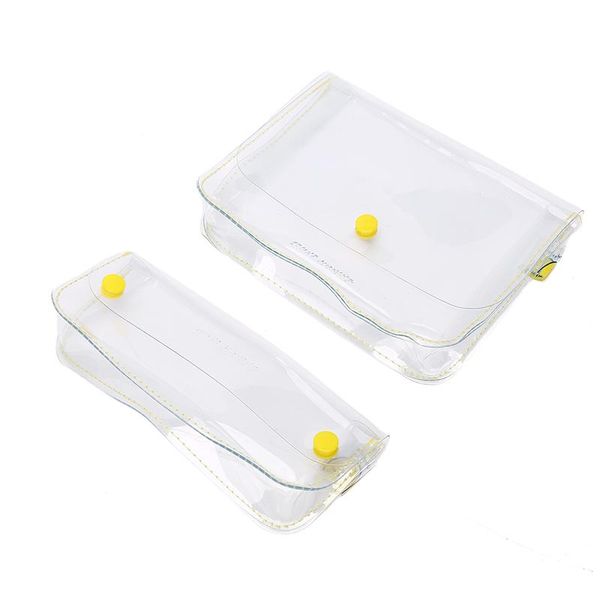 

pencil bags 1pcs korean transparent file pocket pvc waterproof bag portable storage
