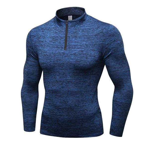 

gym clothing trainning & exercise sweaters,winter collar fleece men's pro fitness running yoga long-sleeved stretch tight sweater yel, White;black