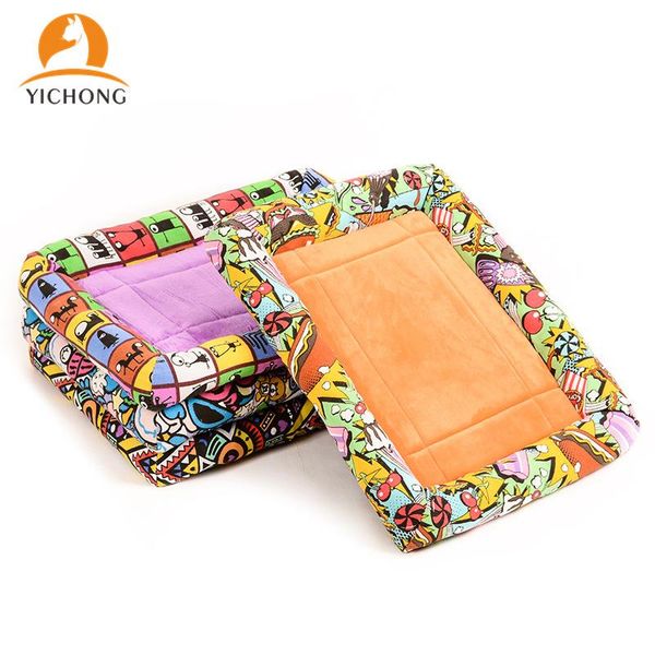 

kennels & pens yichong large pet cat dog bed warm cozy house soft fleece nest baskets mat autumn winter waterproof kennel yh334