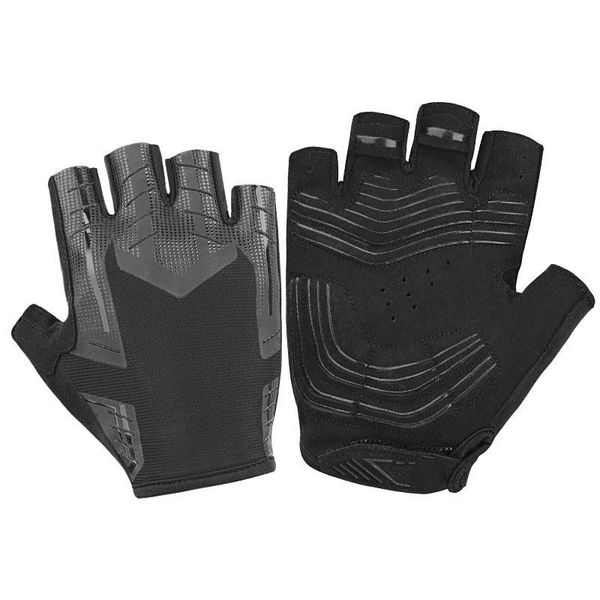 

cycling gloves shockproof sbr pad half finger sport men women summer bicycle fitness bike, Black