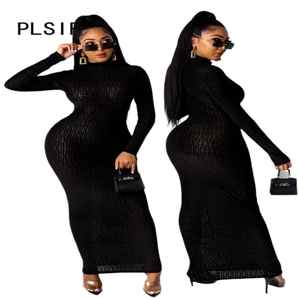 

casual dresses all black o nekc long sleeve skinny dress tight club party lady fashion sheath women young, Black;gray