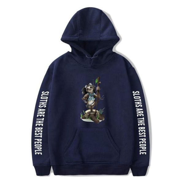

men's hoodies & sweatshirts cute animal sloth men women hooded harajuku hip hop hoodie fashion boys girls autumn kpop 3d, Black