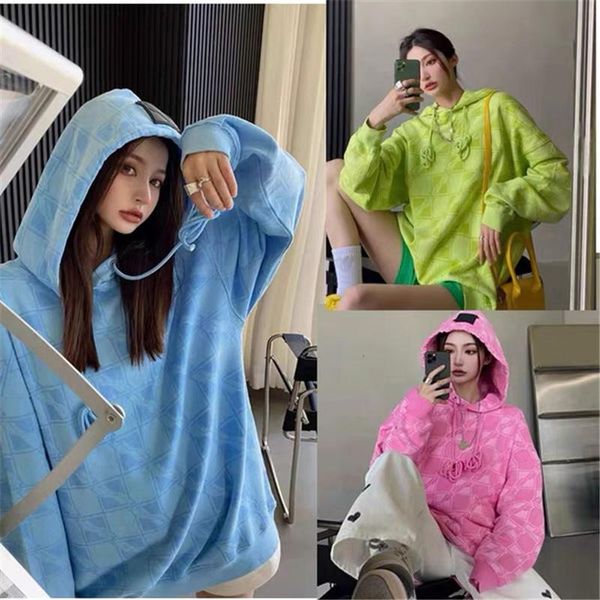 

men's hoodies & sweatshirts autumn and winter men's women's large black glue logo welldone leisure hoodie
