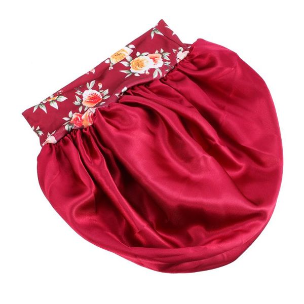 

shower caps silky satin nightcap large hair bonnet cap for sleeping