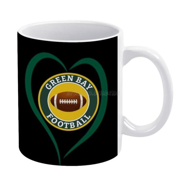

mugs green bay football sports fan wisconsin white mug coffee 330ml ceramic home milk tea cups and travel gift for friends p