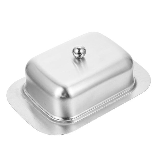 

dishes & plates 1pc household butter plate with lid cheese storage tray dish