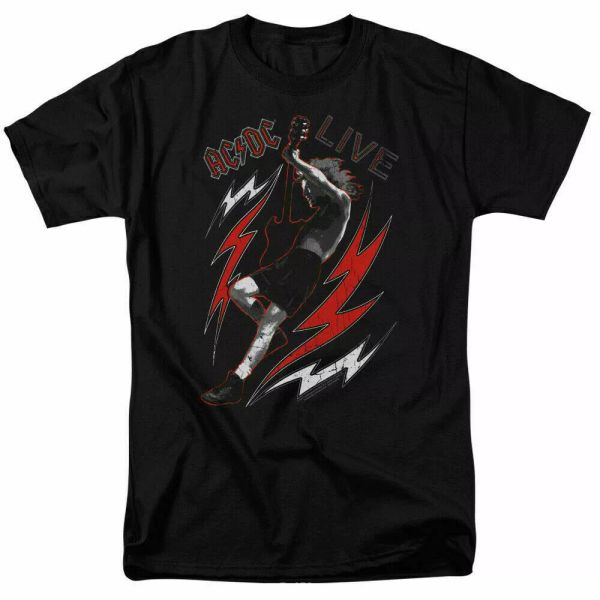 

AC/DC Live Kids T Shirt Concert Licensed Rock N Roll Music Band Tee Youth Black, White;black