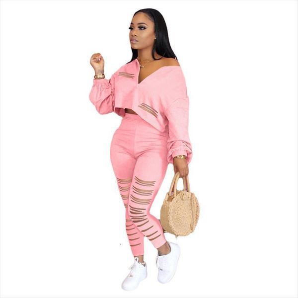 

streetwear two piece outfits womens pants set and elegant sport joggers casual sweat suits tracksuit 2, White