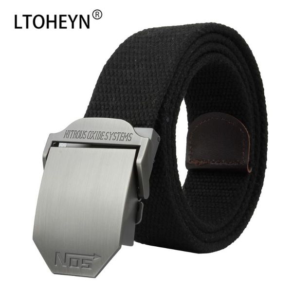 

belts men outdoor tactical canvas belt nos alloy buckle military 110-140 bigger size, Black;brown