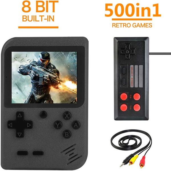 Retro Game Video Console embutido 500 3 polegadas Handheld Players Pocket Mini Arcade