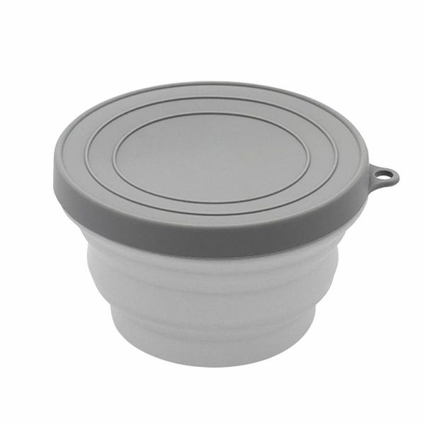 

bowls silicone folding bowl dish with lid retractable pratical for camping hiking home outdoor activities travel kitchen storage