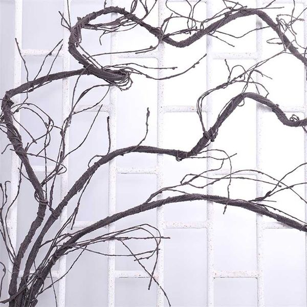 300 cm Piante finte artificiali Ramoscelli di alberi Rami Liana Appeso a parete Rattan Seta Fiore flessibile Viti Decorazione del giardino di nozze 211015